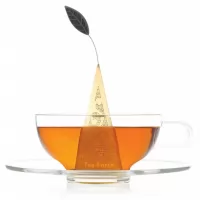 Infuzor piramida suflat cu aur Tea Forte