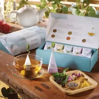 Cutie cu 10 piramide de ceai Petite Ribbon Box colectia Wellbeing Tea Forte