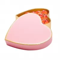 Cutie cu praline de ciocolata belgiana in forma de inima Valentino 135g