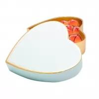 Cutie cu praline de ciocolata belgiana in forma de inima Valentino 135g