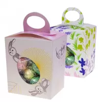Cutie cu oua din ciocolata belgiana Valentino Easter Window Eggs Box 250 G