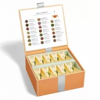 Cufar cu 40 de piramide de ceai Herbal Tea Assortment Tea Forte