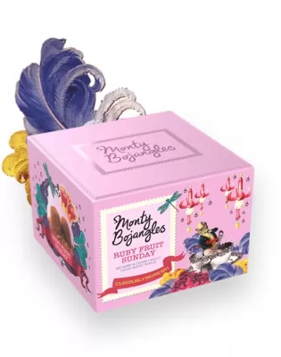 Trufe de ciocolata cu lapte si fructe rosii Monty 100g