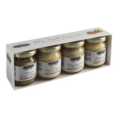 Set cadou cu 4 specialitati cu trufa alba Jimmy Tartufi