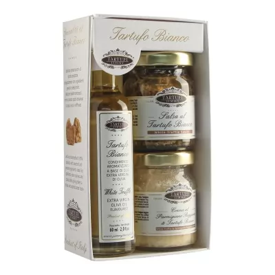 Set cadou Gourmet Gift cu trufe albe  Jimmy Tartufi