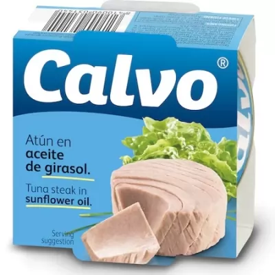 Ton in ulei vegetal 160g Calvo