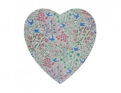 Cutie in forma de inima cu praline de ciocolata belgiana Floral Heart Valentino 300g