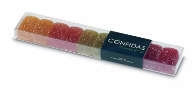 Cutie cu 10 jeleuri cu fructe Confidas 100g