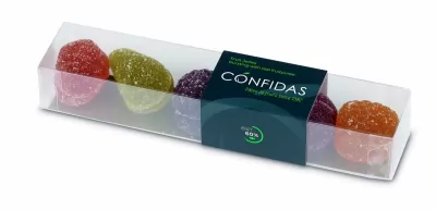 Cutie cu 6 jeleuri cu fructe Petite Fruits Confidas 120g