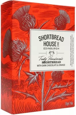 Biscuiti artizanali cu unt si fulgi de ciocolata neagra si portocale Shortbread 170g