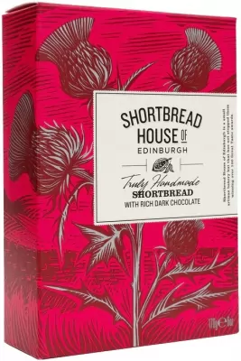 Biscuiti artizanali cu unt si fulgi de ciocolata neagra Shortbread 170g